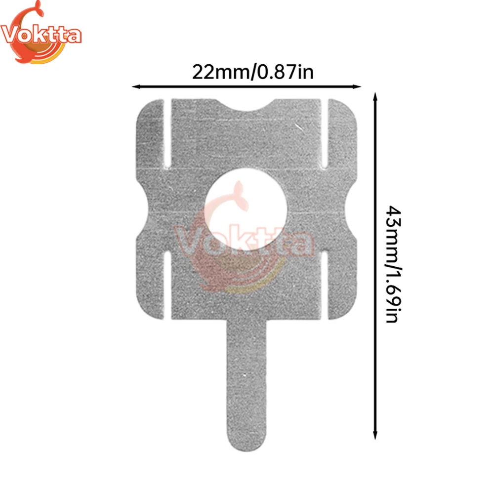 4S 18650 Lithium Battery Pack Spring Connector Replace Spot Welding Nickel Sheet U-shaped Battery Welding Tool Kits 30/50pcs