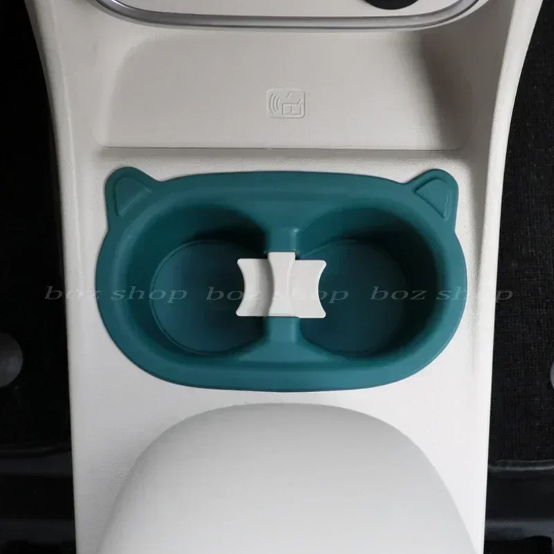 Water Cup Storage Box For ORA 03 2023 2024 Car Interior Central Control Silicone Storage Box Water Cup Box Storage Modification