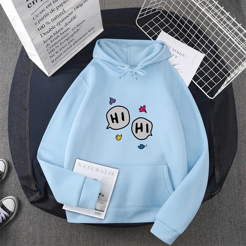 Spring/Summer Women's Aesthetic Clothing Men's Sportswear Pattern Hoodie Harajuku Sudadera