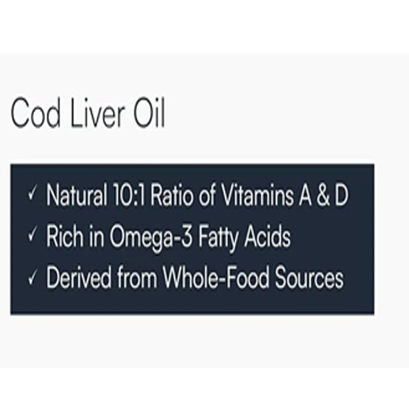 Cod Liver Intelligence, Cod Liver Oil Soft Capsules, Vitamins A and D, Omega-3, Liver and Immune Health