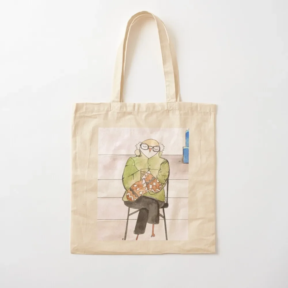 

Bernie Sanders Mittens Inauguration Owl Tote Bag Big bag women tote bag men's Shopper handbag woman shopping