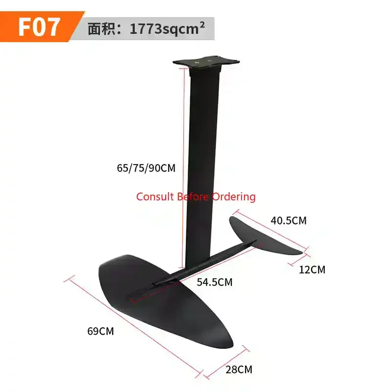 Unpowered Hydrofoil Board, Kite Inflatable Surfboard, Wind Wing Windsurf Board Thruster, Pedal Foot Water Skateboard 5