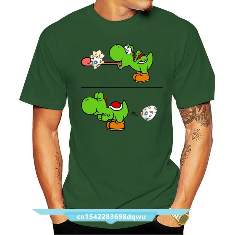 Yoshi And Togepi T-Shirt Fashion T-Shirt For Men