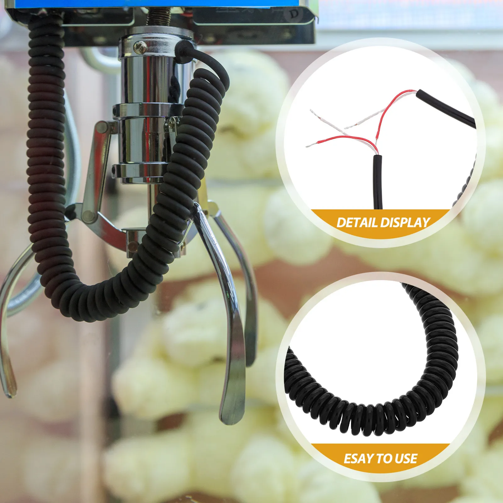 

Replacement Spring Wire Coil for Claw Machine Gripper Mechanism Stable Reliable Wear-Resistant Design for Arcade Crane Vending
