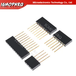 100pcs 2.54mm Single Row Female Long pins 11mm Breakaway PCB Board Pin Header socket Connector 2/3/4/6/8/10/15PIN For Arduino