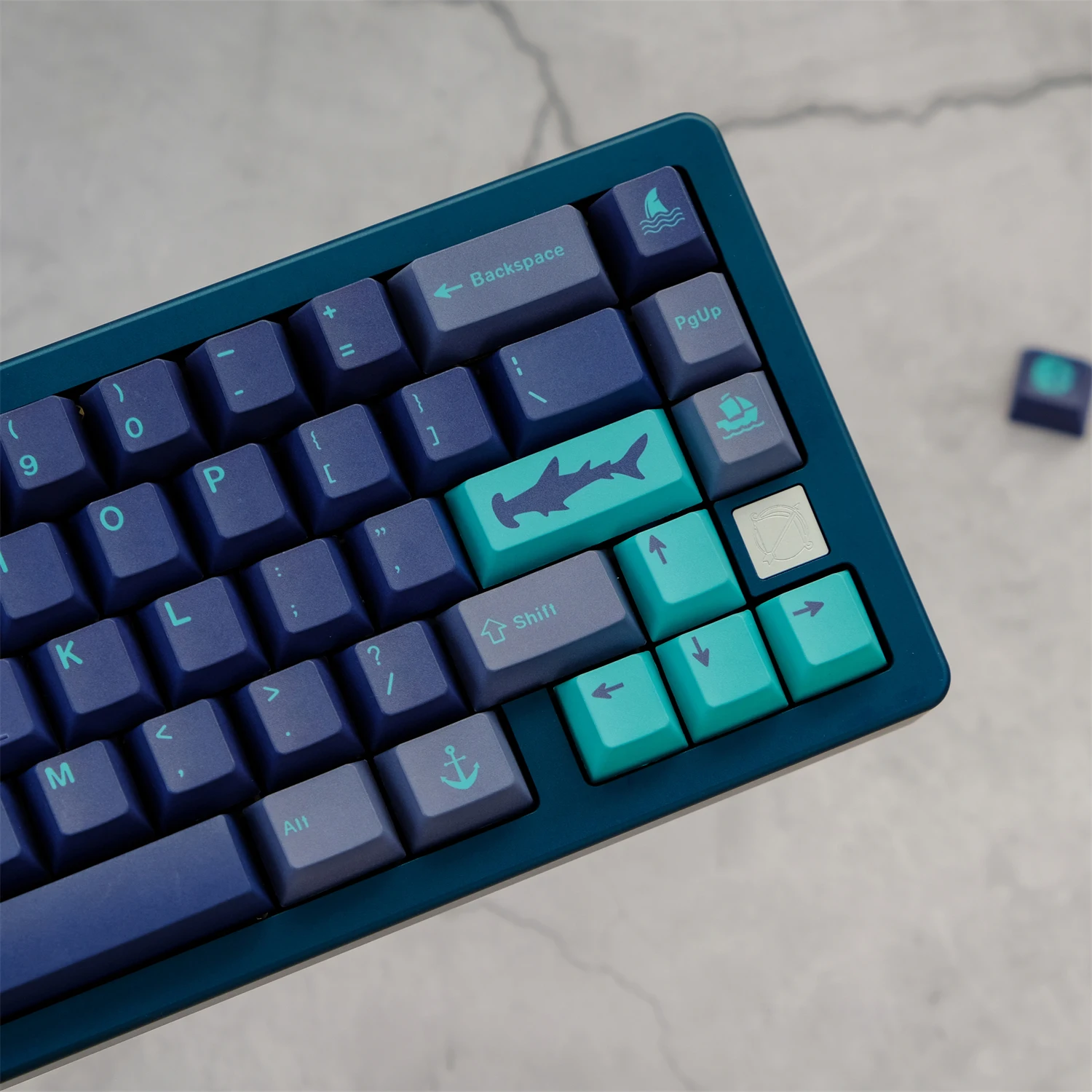 PBT GMK Hammerhead Keycaps Cherry Profile Dye Sublimation Keycap 129 Keys For MX Switch Mechanical Keyboard GK67 84 87 75 96 980