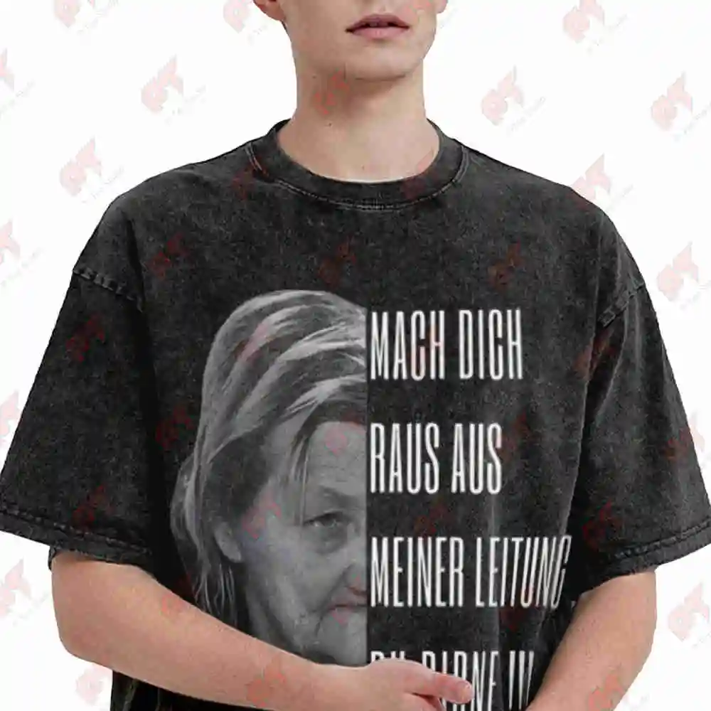 Karin Ritter Anime My Line Vintage Washed Tee Pure Cotton T-Shirt