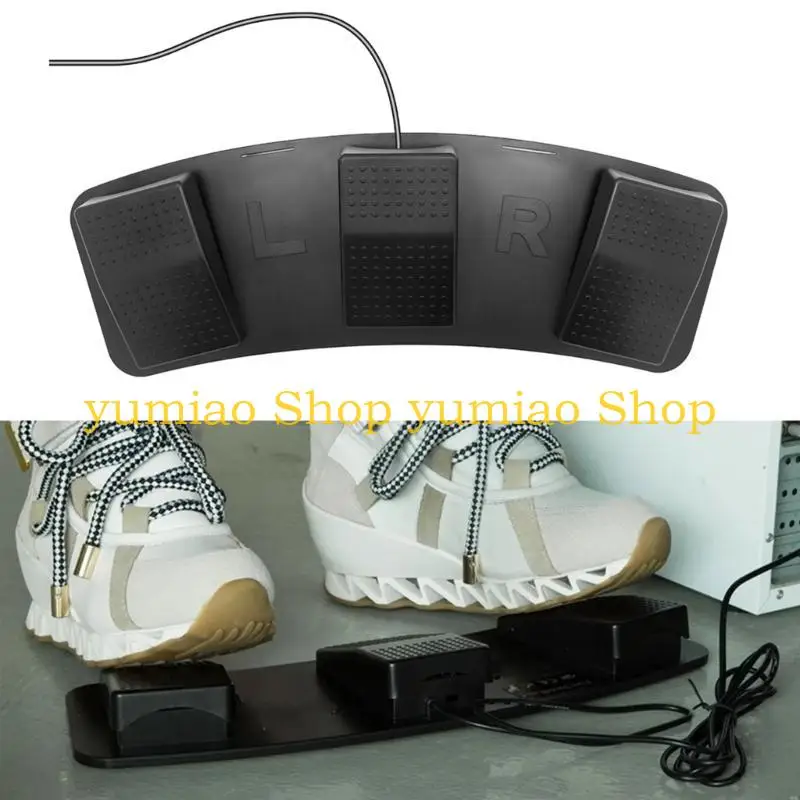 587B FS3-P USB Foot Pedal Control Switch 3 PedalsFor Computer PC Games Keyboard Mouse
