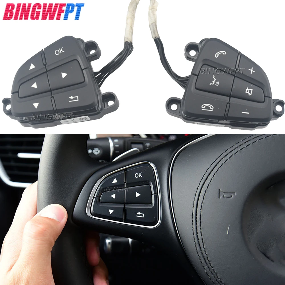 

High Quality Steering Wheel Control Switch Button For Mercedes-Benz GLA CLA GLS GLE SL A0999050600 A0999050700