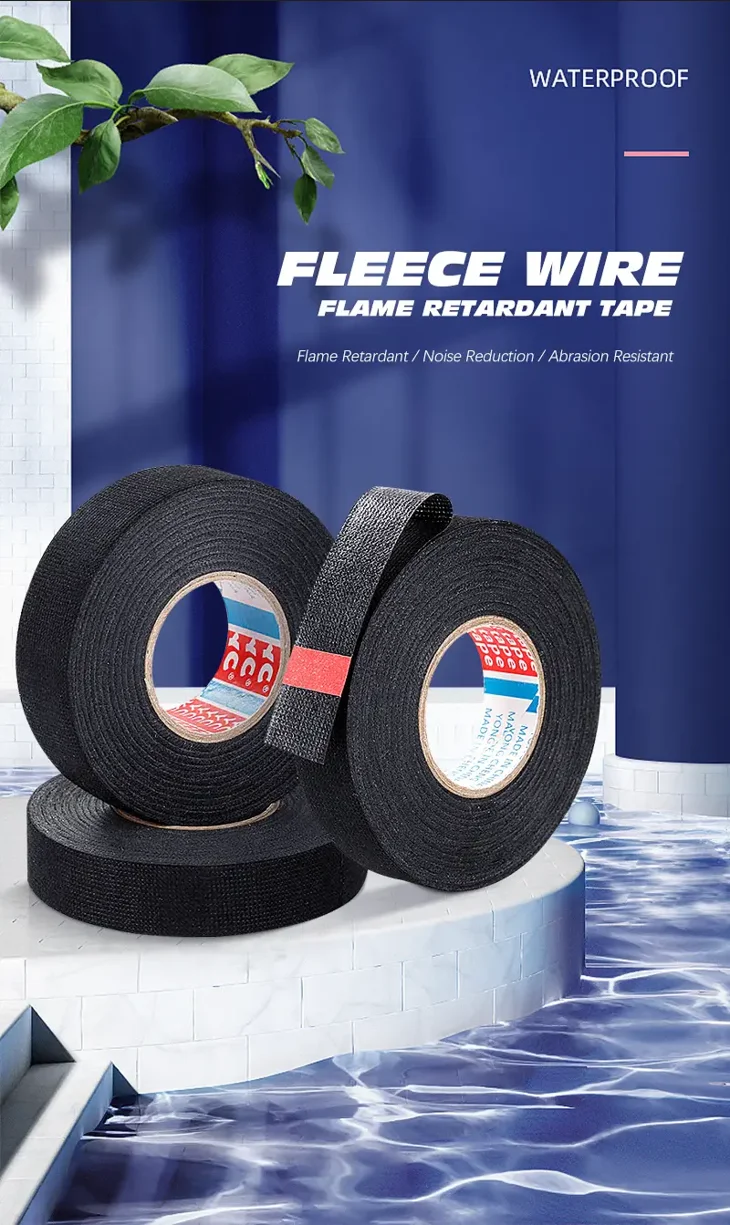 Elektrische Isolierband Hitzebeständiges Kabelbaum-Band 9/15/19/50/100MM Schutz für Auto-Kabelbaum Wasserdichtes Klebeband Elektrisches Isolierband für Auto-Kabel PVC-Isolierband Verschleißfestes Isolierband für Kabel – Detail 8