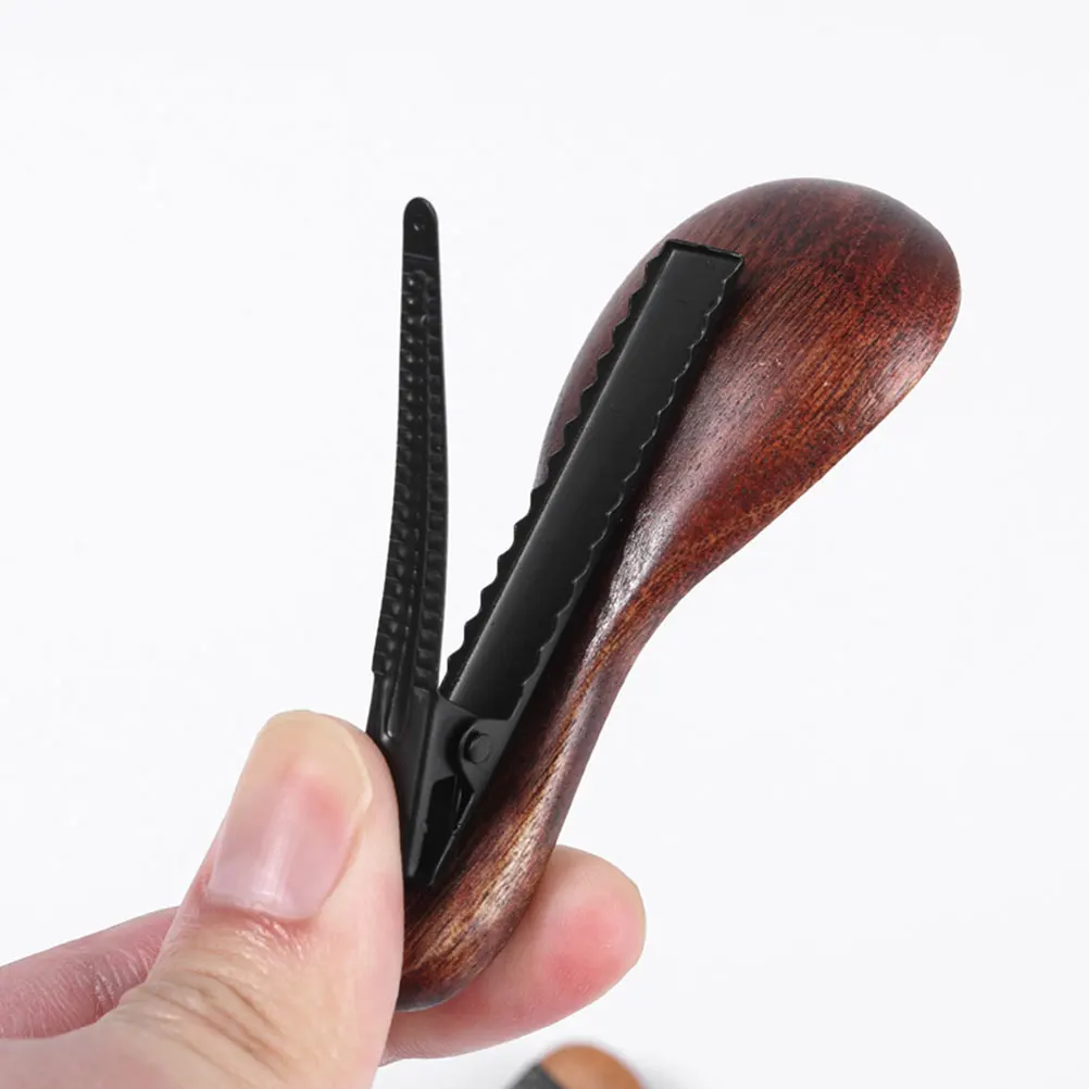 

Wooden Spoon Hair Clip Iron Material Sturdy Alligator Barrette Sleek Stylish Hair Clips for Women Fancy Clips for Women