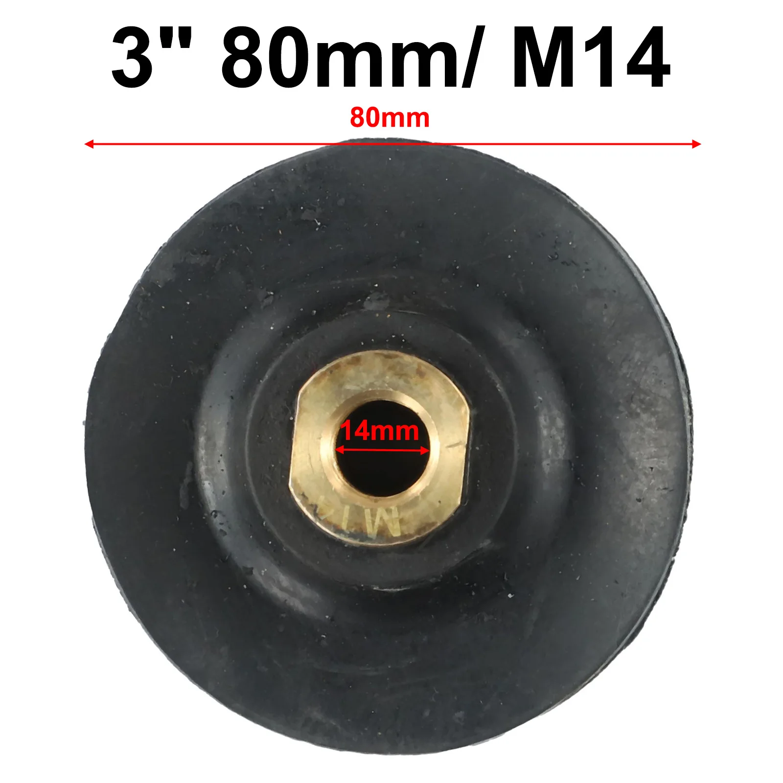 1 قطعة 3 بوصة/4 بوصة المطاط دعم الوسادة تلميع قرص الطحن حامل ل زاوية طاحونة M10 م 14 تلميع حجر نحت اليشم الرخام #4