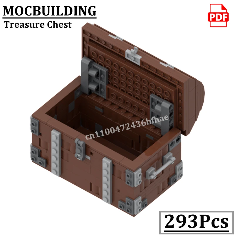 업스케일 보물 상자 블록 모델 레이어가 있는 열 수 있는 상자 MOCBUILDING 건설 벽돌 장난감 선물