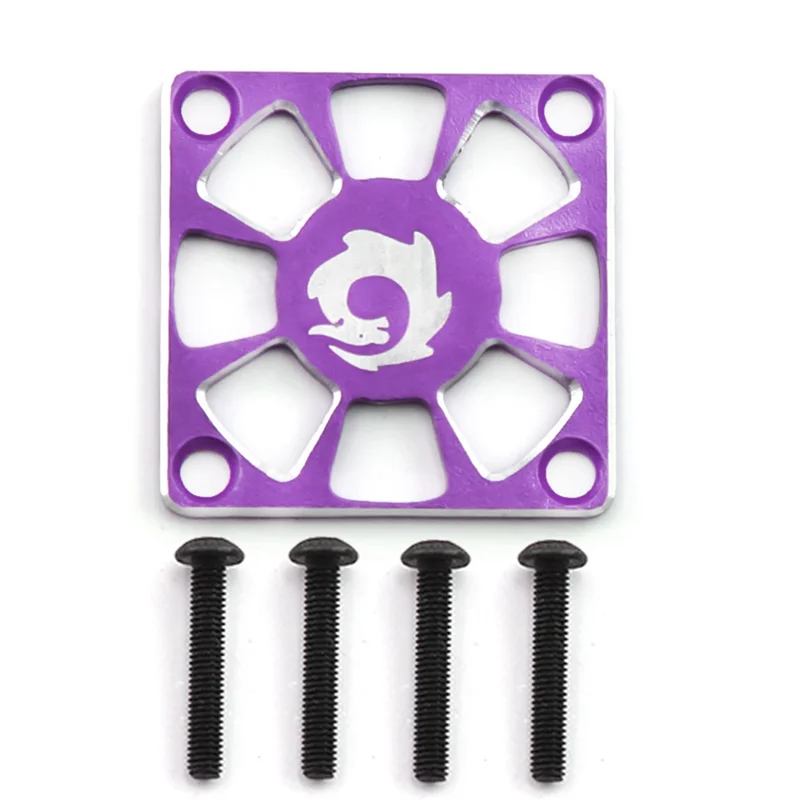 Aluminum Alloy Cooling Fan Cover 30X30mm for RC Motor ESC Electric Regulating Fan Protection Cover, Purple