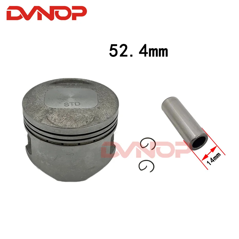 Scooter piston Kit For Honda Sh Ses Dylan PS125 SH125 Nes Pes 125cc 12100-KGF-910 52.4mm 14mm pin 4 Stroke