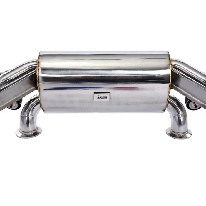 Titanium Exhaust For Audi R8 Car Exhaust Catback With Quad Double Tip