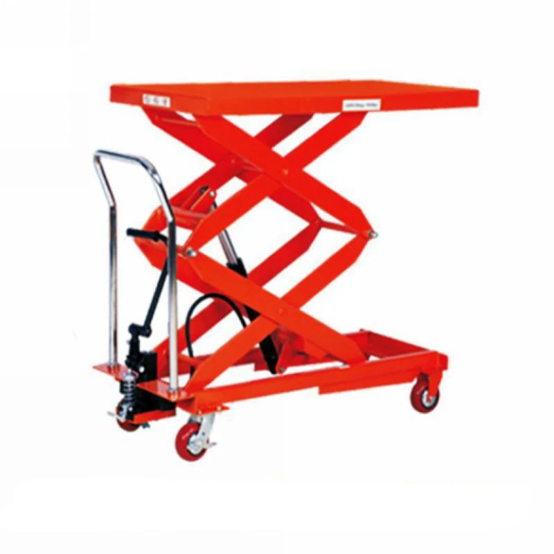 

Factory Price 1000kg Steel Lift Table Platform With Scissor Lift Mechanism Hydraulic Actuation Manual Power And New Condition
