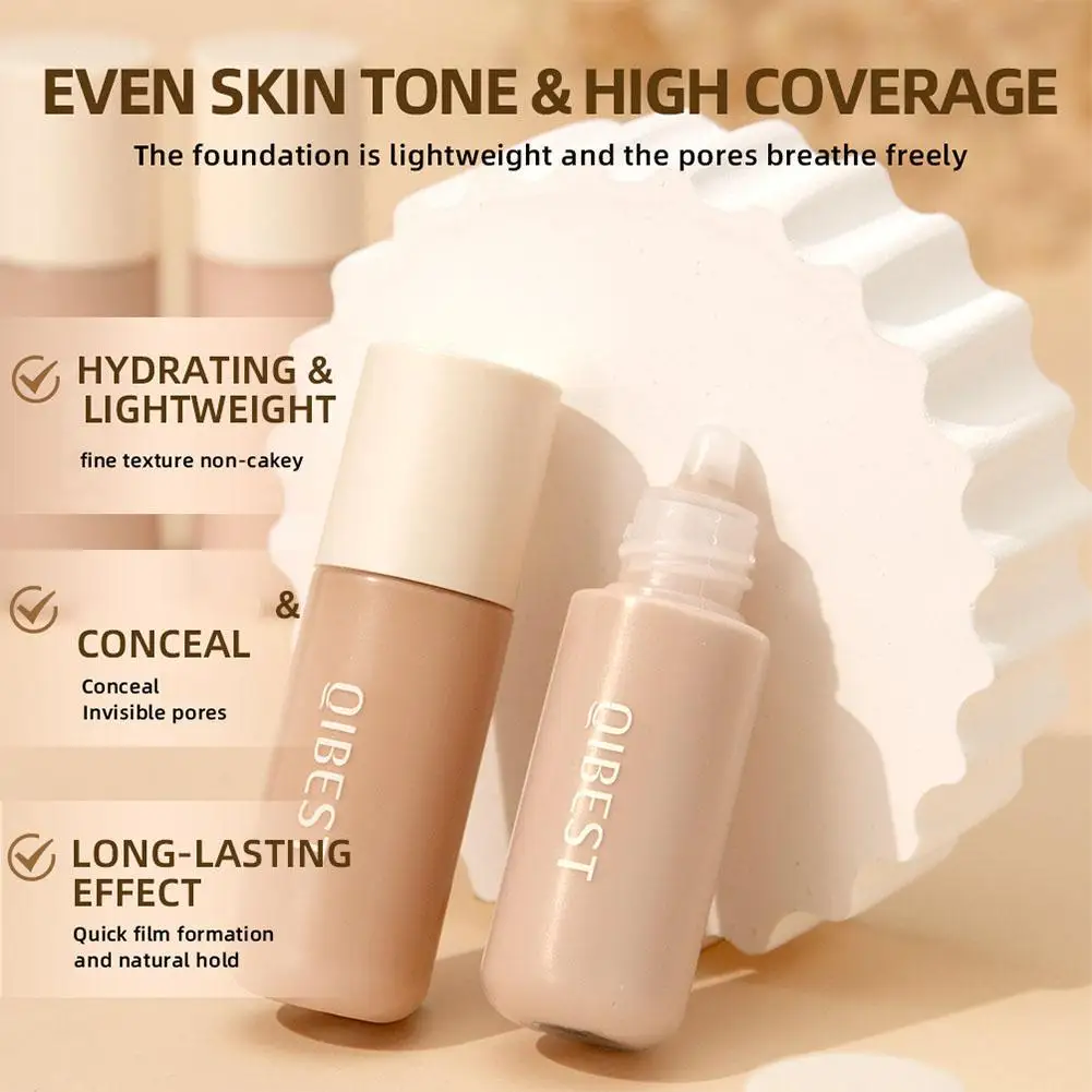 Face Base Foundation Cream Primer Hydrating Waterproof Liquid Concealer Full Coverage Lasting Invisible Pore Face Makeup