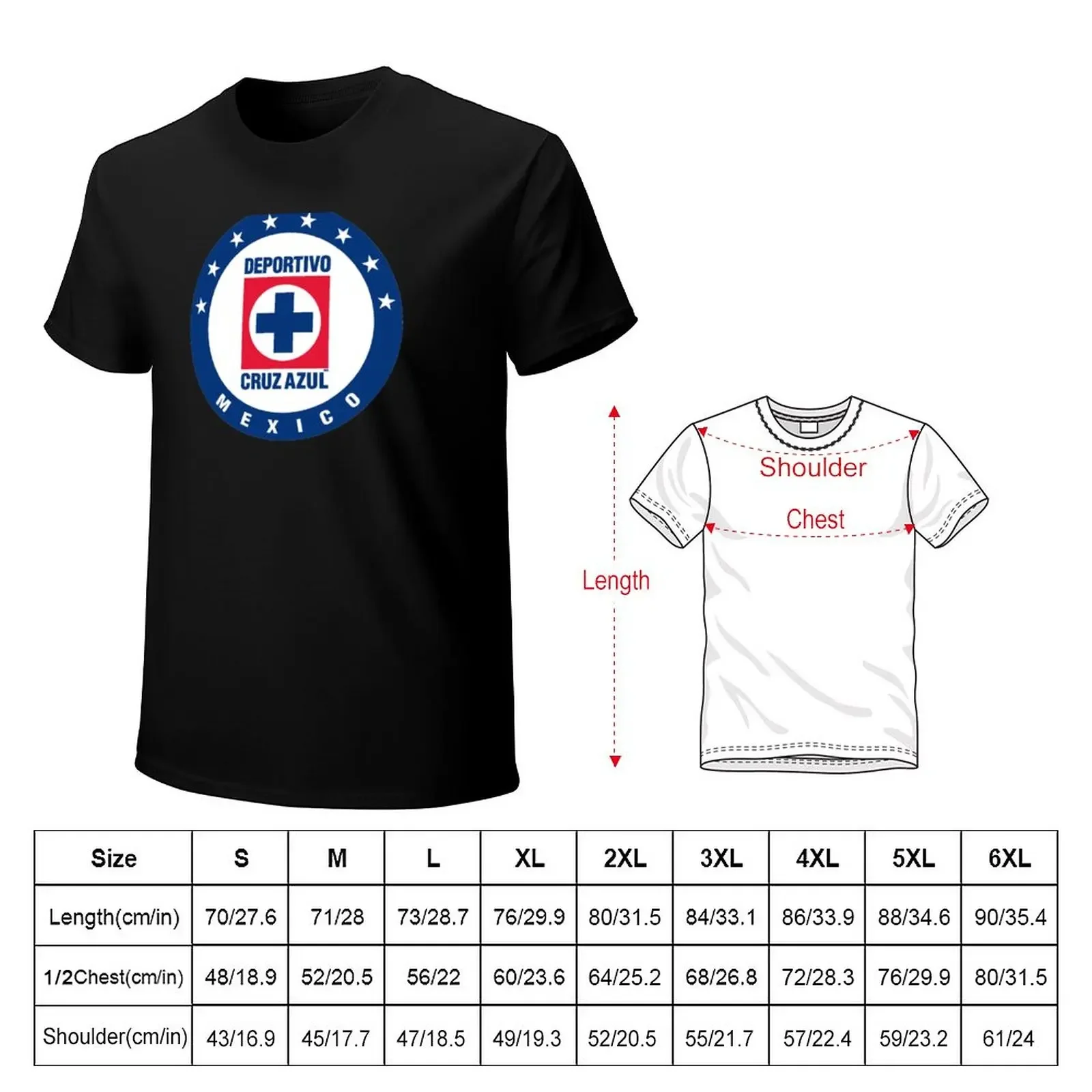 Cruz Azul T-Shirt sports fans Short sleeve tee mens t shirts casual stylish