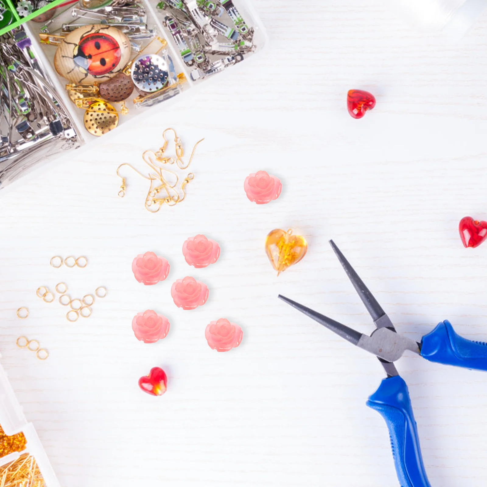 

50 шт., розовые бусины, резные розовые ракушки, свободные DIY ювелирные изделия, бусины для изготовления браслетов, подвески, аксессуары из бисера «сделай сам», ювелирные аксессуары