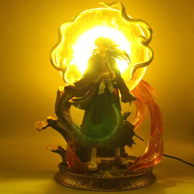 Figurine de dessin animé Demon Slayer, 40cm, Kimetsu No Yaiba GK Tsugikuni yorichi avec lumière LED, modèle d'action en PVC, jouets décoratifs cadeaux