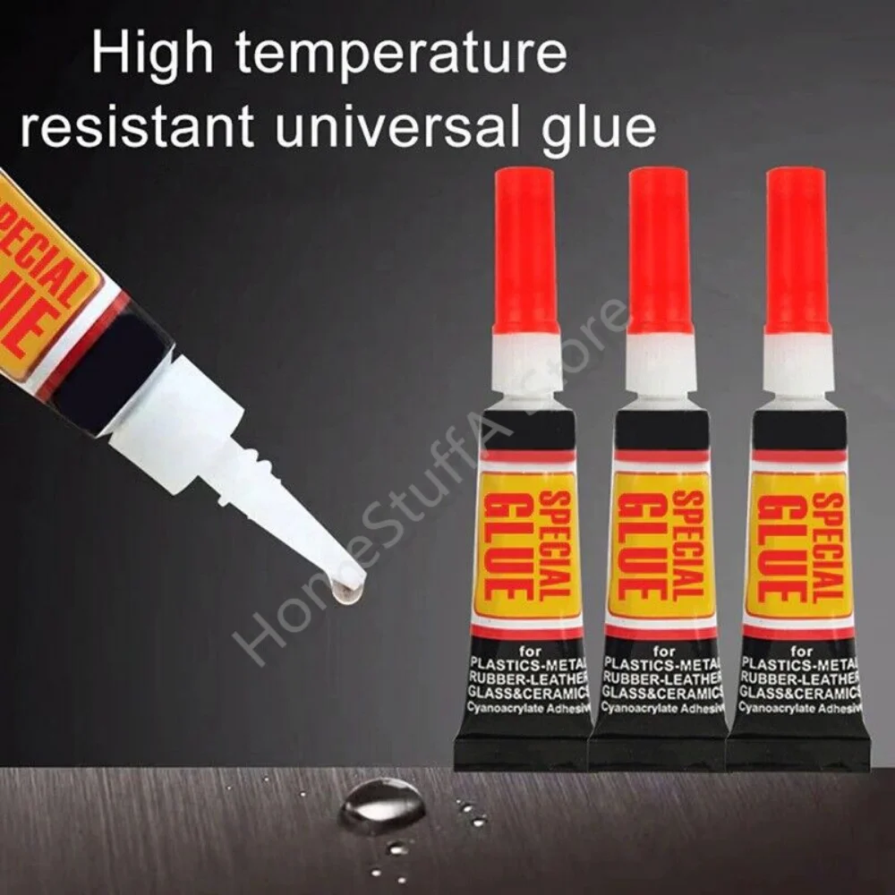 4/10pc Liquid Super Glue Wood Rubber Metal Glass Cyanoacrylate Adhesive Stationery Store 502 Instant Strong Bond for Leather