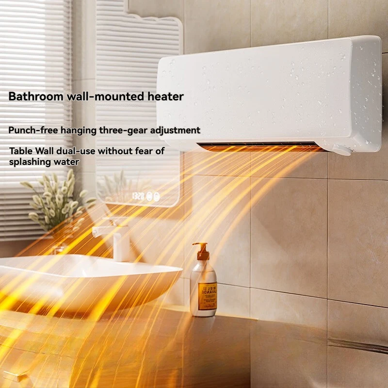 Direct Manufacturer's Wall-Mounted Smart Home Heater Warm Air with Remote Control Low Noise Dual-Use for Household