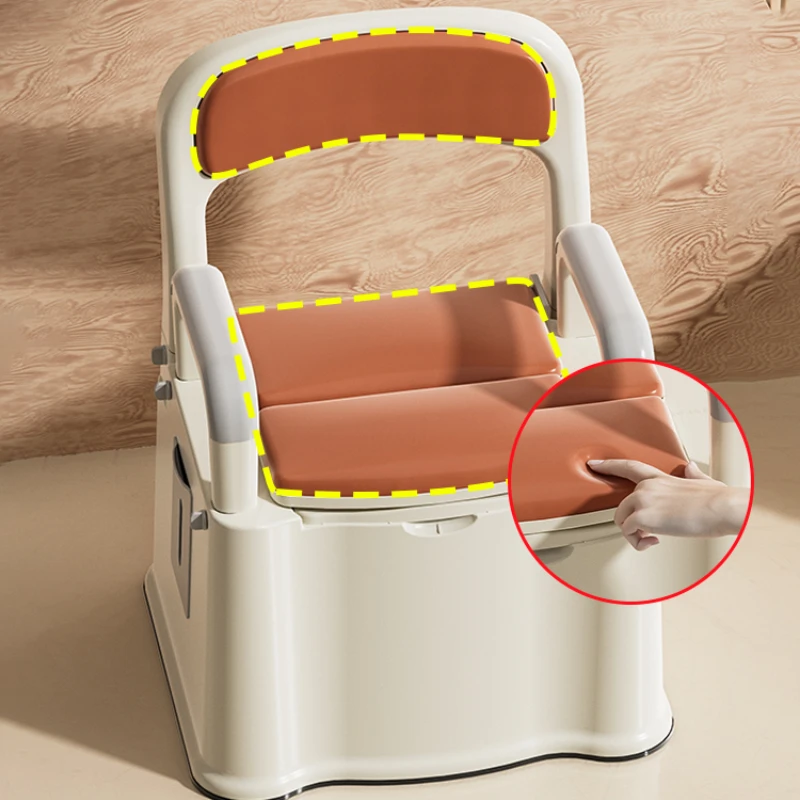 Household Elderly Toilet Bowl Movable Indoor Portable Pregnant Woman Confinement Commode Chairs