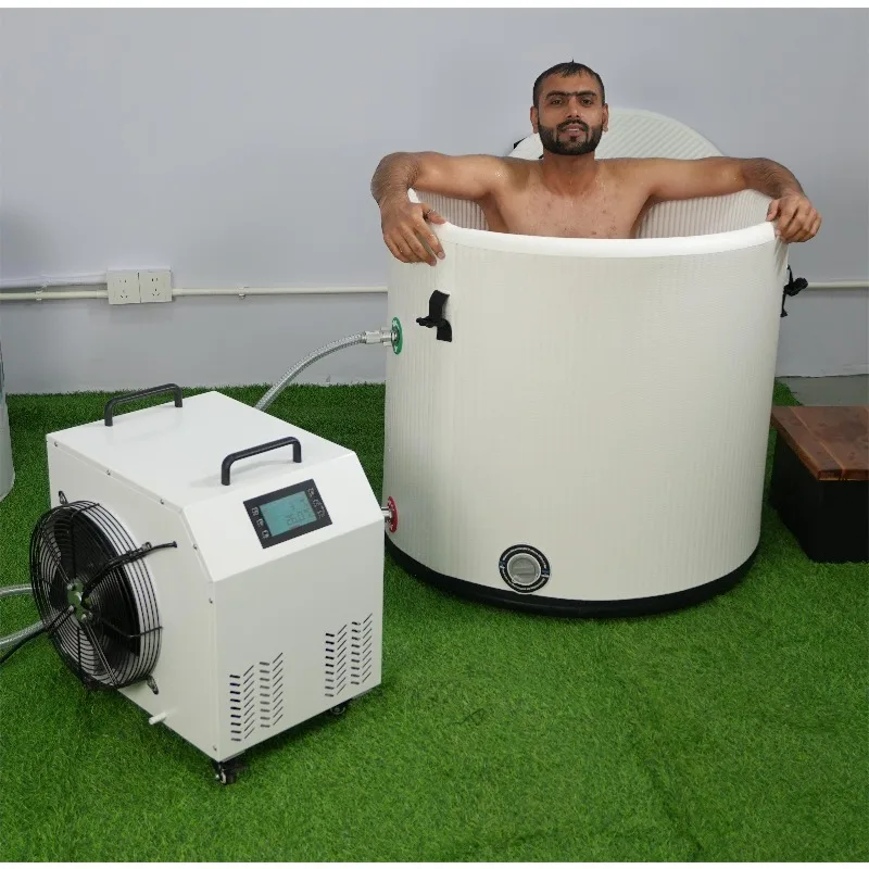 

PVC Inflatable Ice Bath Tub Portable Cold Plunge Tub Soaking Tub for Athletes Recovery Fitness
