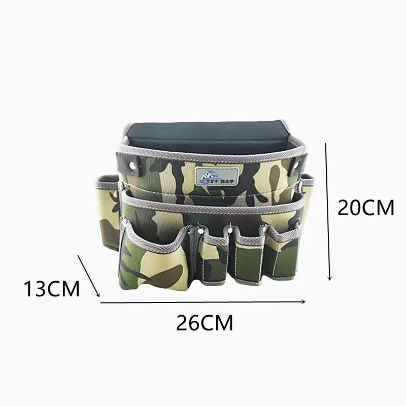 Multifunctional Tool Bag Nylon Fabric Tool Belt Screwdriver Kit Holder Tool Bag Pocket Pouch Bag Electrician Waist Pocket Case