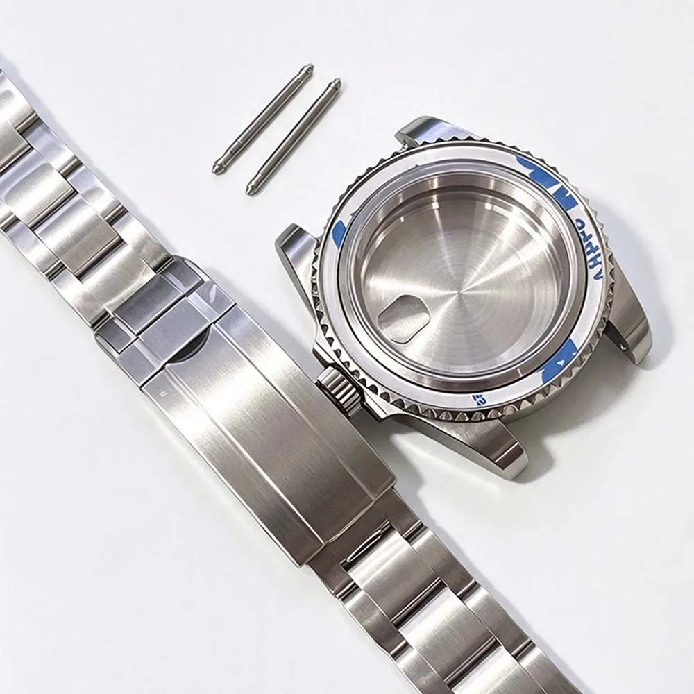 High Quantity Watch Case Strap for NH35 NH36 Movement Watch Modified Part Counterclockwise Rotation 40mm Case Watchband
