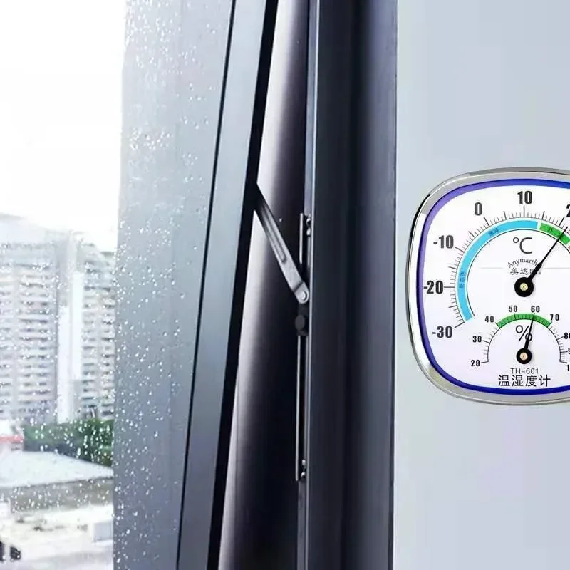 1PC Thermometer Hygrometer Wall-Mounted Pointer Temperature Monitor For Indoor Outdoor Household Precision Psychrometer