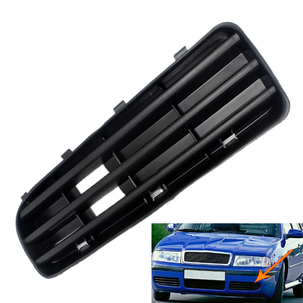 Front Bumper Fog Light Cover Cap Grille Front Bar Grille For Skoda Octavia A4 MK1 2001- 2011 1U0807368C 1U0807367C