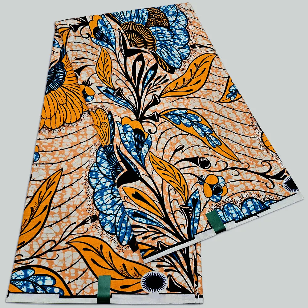 تصميم جديد 2025، نسيج شمع سوبر هولاند عالي الجودة، قماش الخاصرة الأفريقية، نسيج شمع قطن 100% للملابس #1