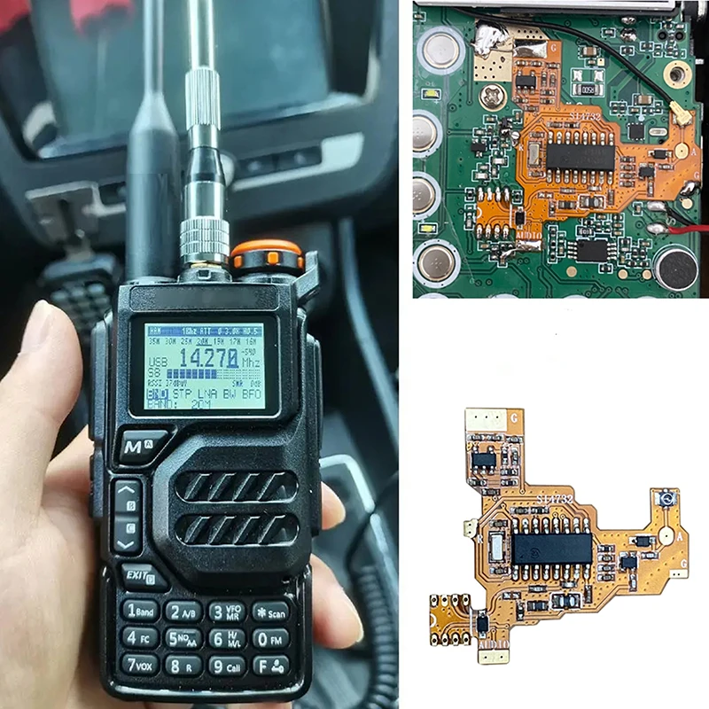 Nowy moduł modyfikacji komponentów chipów i oscylatora kryształowego SI4732 dla wersji Uvk5/k6 PLUS FPC dla Quansheng UV-K5 Accessorie