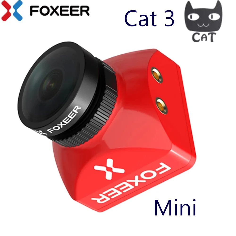 Foxeer Mini / Micro cat 3 Night Flight low latency 1/3\'\' Sensor 16:9/4:3 P/N Switchable Starlight FPV Camera for FPV drone