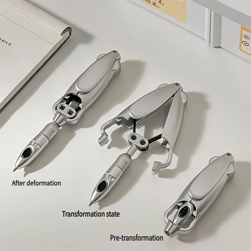 2-Pack Trendy Transforming Pens, Stress-Relief Automatic Fun Stationery, Squid-Shaped Novelty Press-Type Ballpoint Pen, Gel Pen, Retro-Style Office Signature Writing Tool |   Creative Decorative Gift Pens, Suitable for Back-To-School Season, Christmas, and Holiday Stationery, with a Stylish Design, Fine Tip, Smooth Writing, and Perfect for Signatures, a Must-Have for Students, and the First Choice for Stationery Enthusiasts.