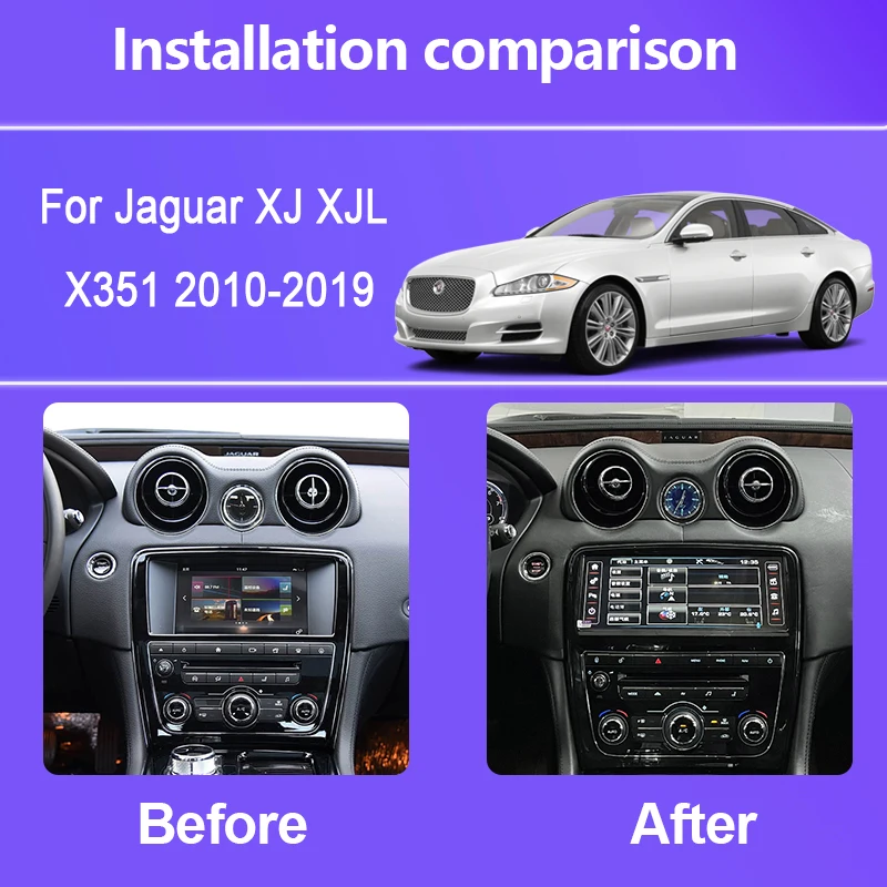 10.25 Inch For Jaguar XJ XJL X351 2010-2019 Dual System Car Stereo Multimidia Car Radio Android 15 GPS 4G Carplay Android Auto