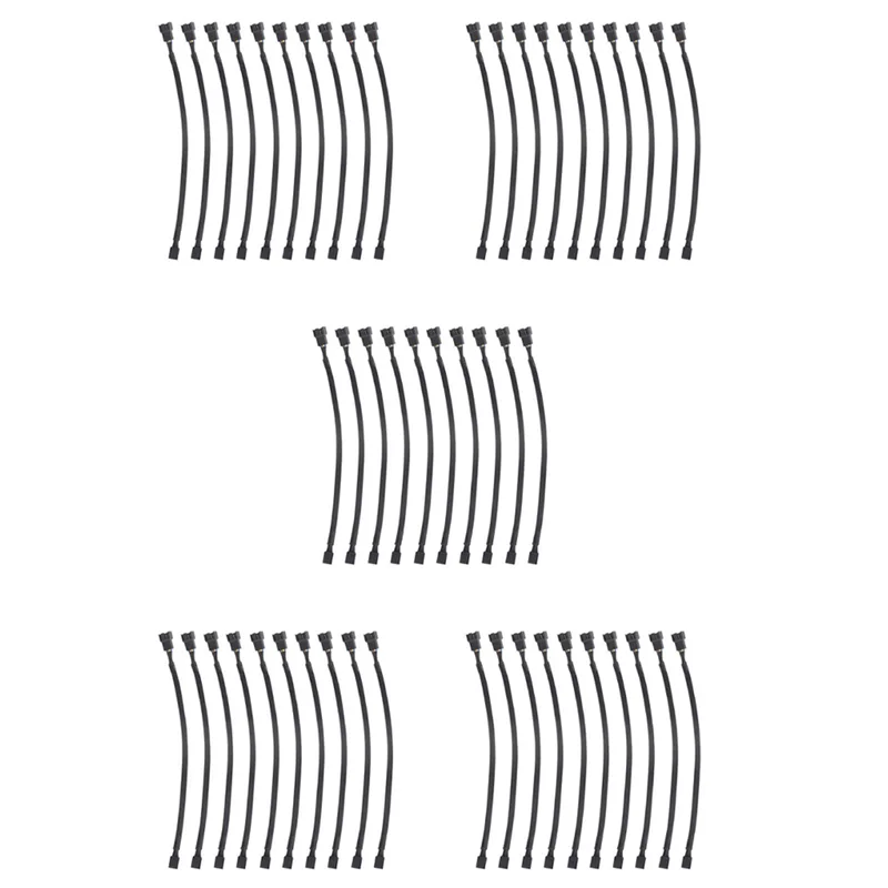 Y43A-50PCS 4 Pin PWM Fan Extension Power Cable Connector Case Male To Female Extending Cables Compatible With 4 Pin/3 Pin Fan