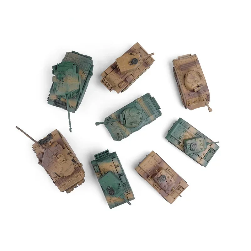 1:72 AssemblyTank Model Sherman Challenger DIY Puzzle Plastic Assembly Free Assemble Military  Allied Tanks of World War II