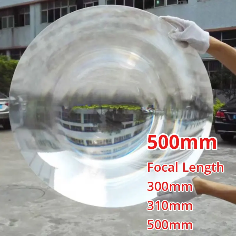 Redonda Óptica Pmma Fresnel Lens Fresnel Lens Condensador de Energia Solar Led Lens Distância Focal 300 mm 310 mm 500 mm 600 mm 500 mm