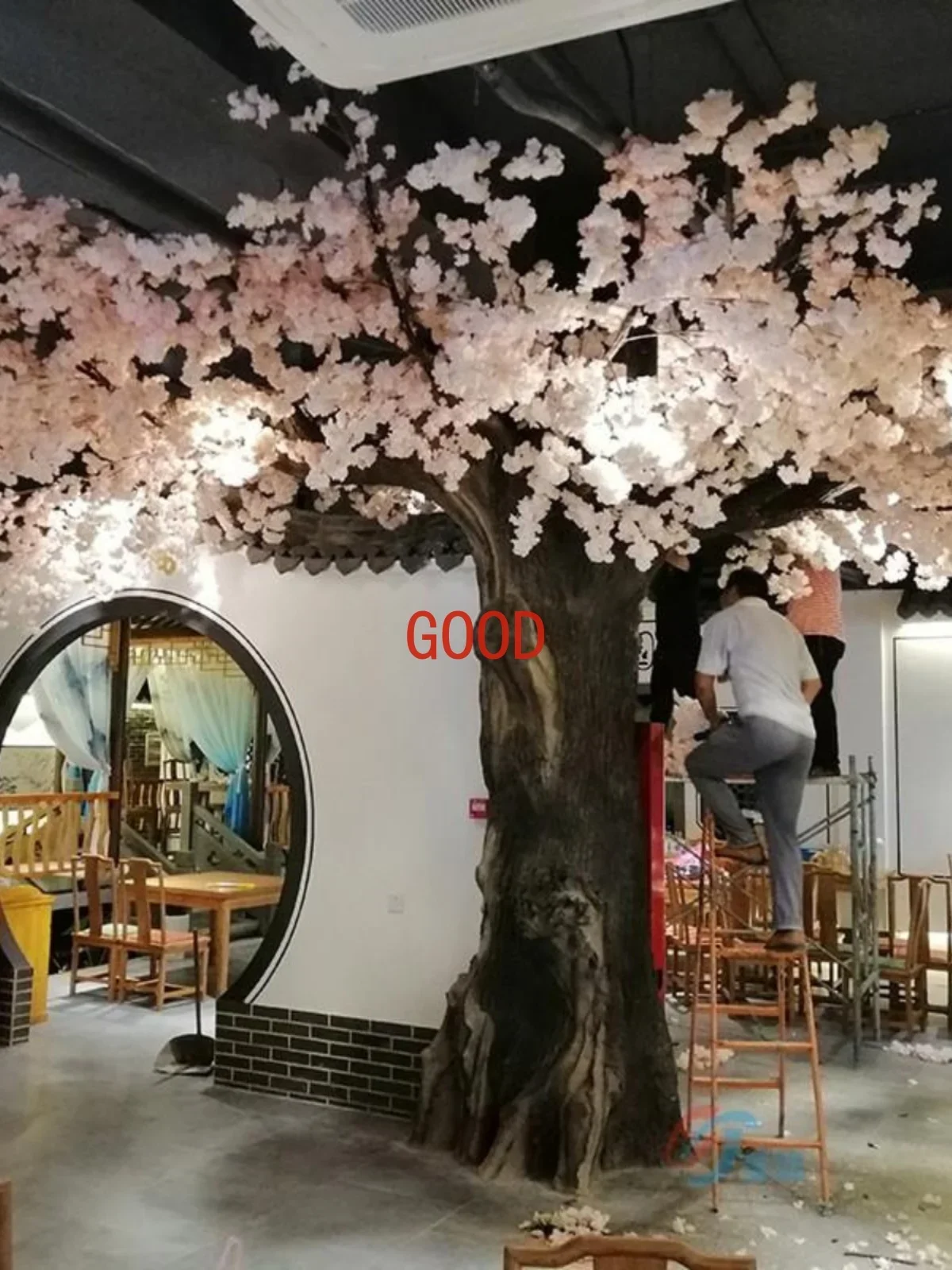 

Искусственное дерево с цветами вишни для декора интерьера, имитация дерева для ландшафтного дизайна