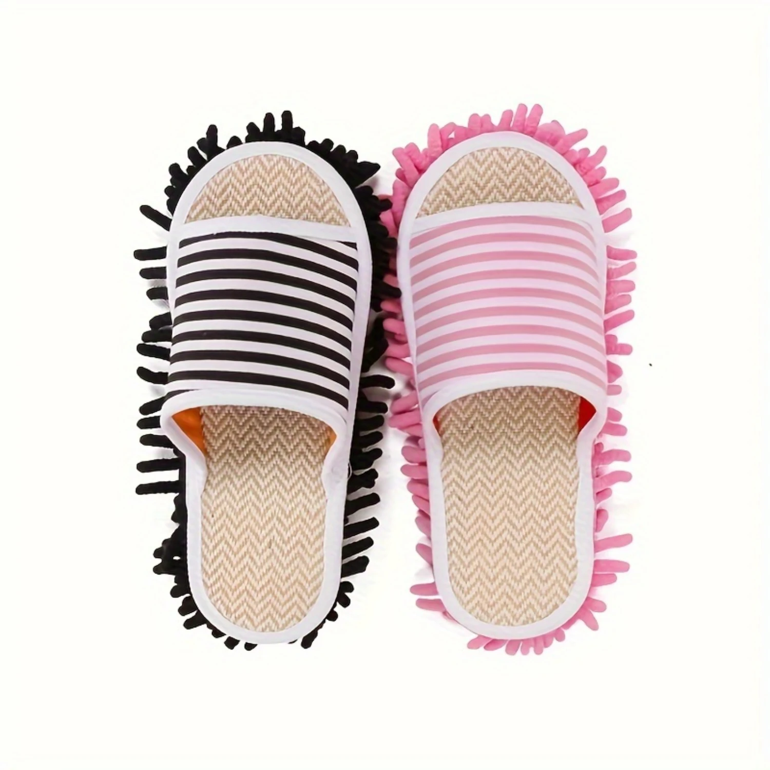 1 Pair Detachable Lazy Rubbing Mopping Slippers - Floor Cleaning Dust Removal Women's Shoes - Bathroom Supplies