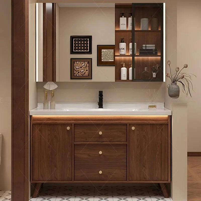 ^Display Partitions Bathroom Cabinet Drawers Wall Organizer Storage Perfume Cupboard Mirror Luxury Archivadores Salon Furniture