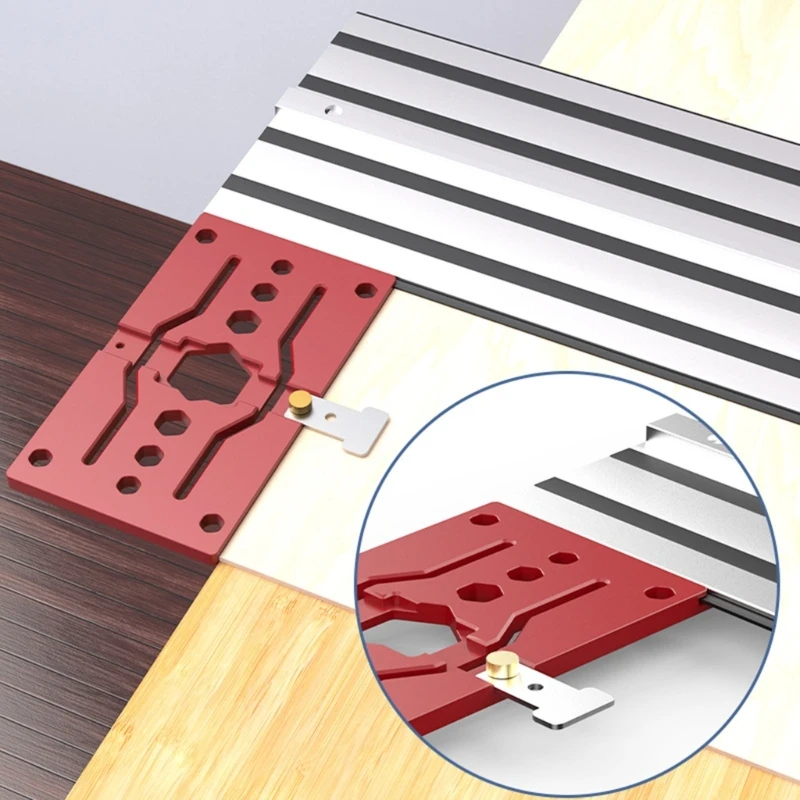 Pengerjaan Kayu Sudut 90 Derajat Berhenti Aluminium Track Sawing Square Positioning Drop Shipping