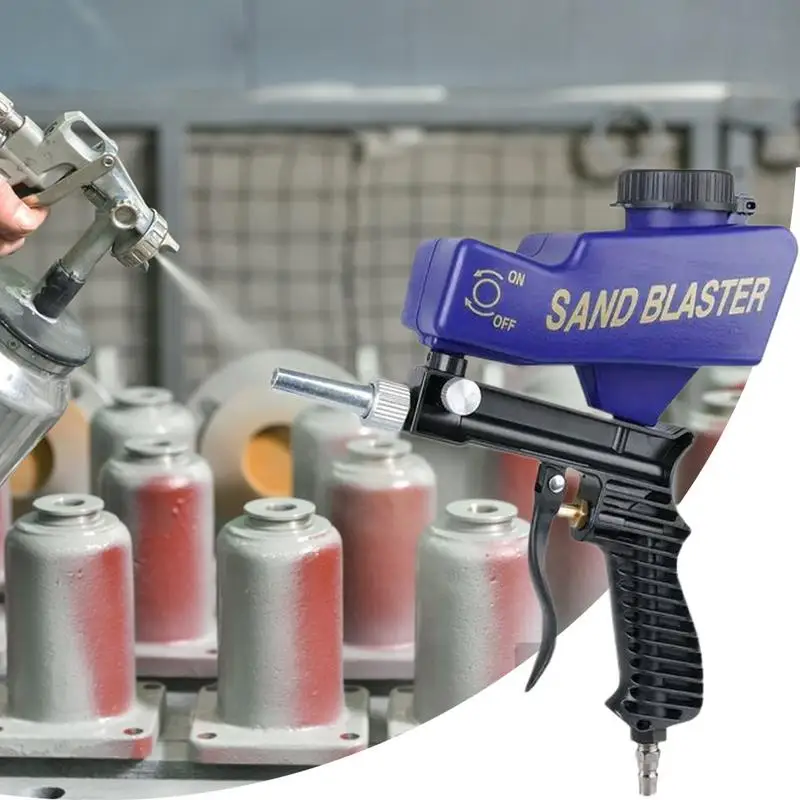 Sandblasting Machine Kit Portable Power Sander Handheld Rust Remover Sandblasting Equipment For Cleaning Polishing Restoration
