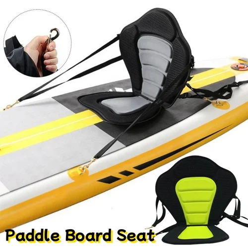 Imagen 1 del producto Asiento de tabla de Paddle para Kayak, asiento con respaldo ajustable con bolsa de almacenamiento, asiento con respaldo antideslizante para lanchas de remos, pesca, canoa