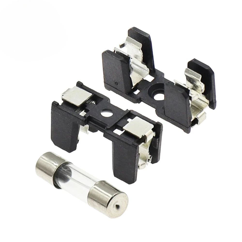 1PCS 5X20MM Glass Fuse Holders 5*20 10A 250V SMD insurance Panel Mount Fuse Holder