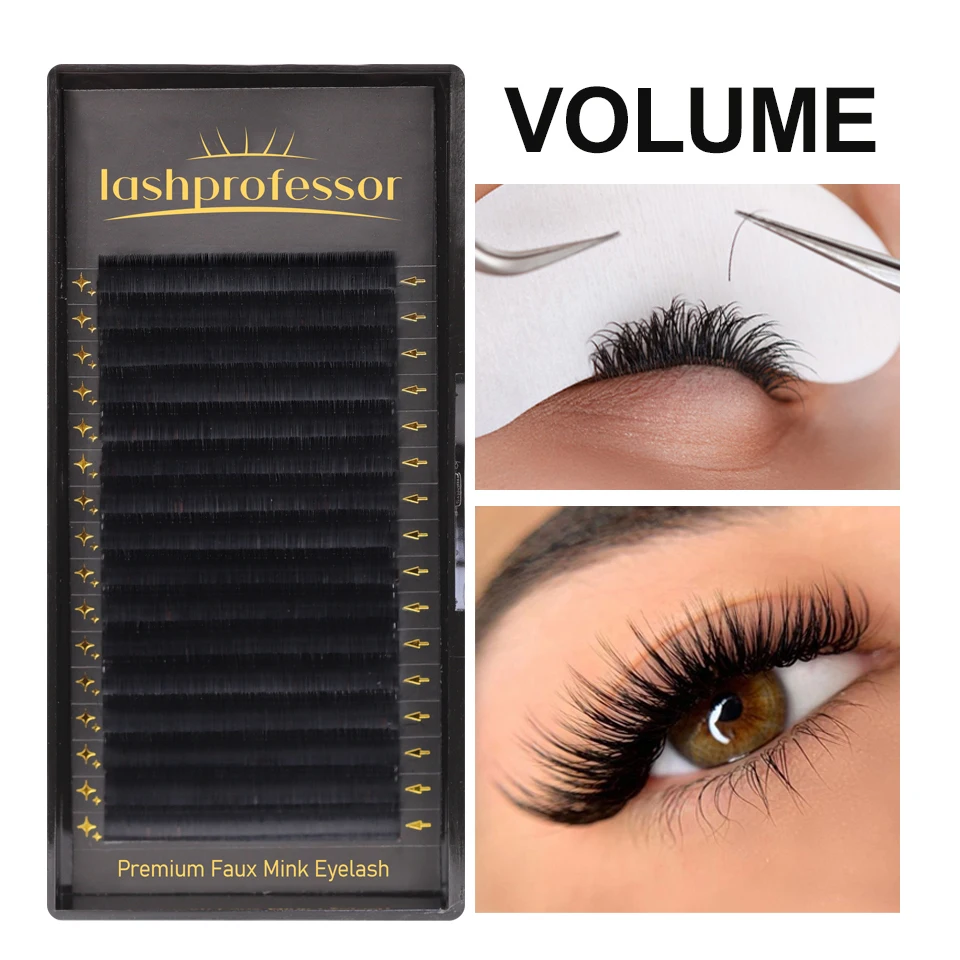 Makeup Lashes Classic Individual Eyelash Extension Matte Black Professional Soft Natural Handmade Natural Eyelash Russian Cilia