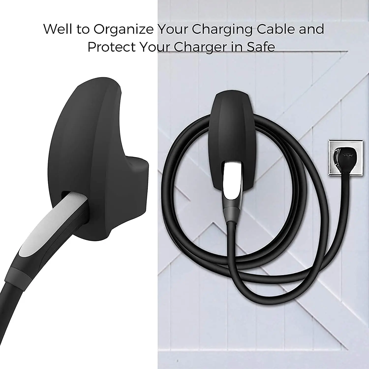 Car Charger Wall Holder Mount/Cable Organizer For All Tesla Motors, Wall Connector Adapter For Telsa Model Accessories